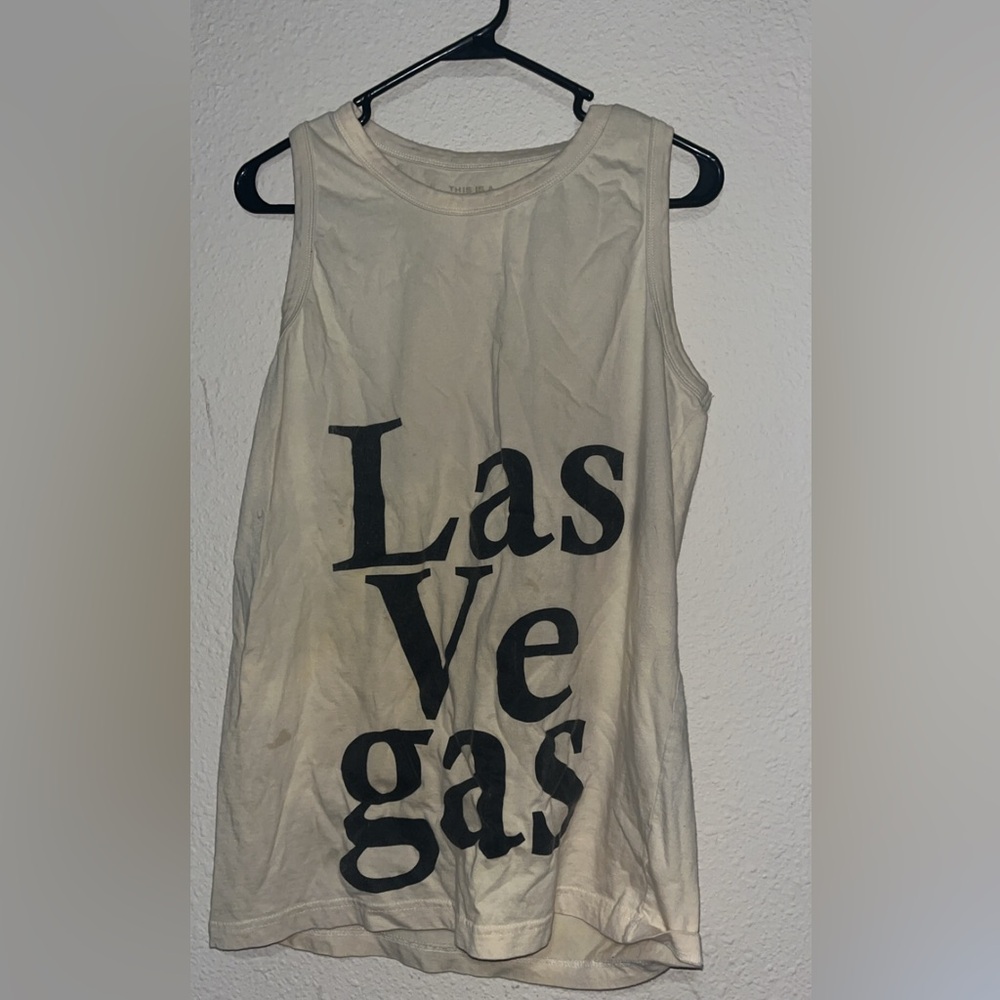XL I love Vegas  Sleeveless Graphic Top